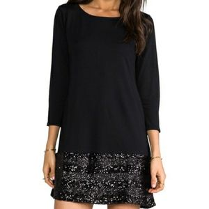 Joe Fresh wool blend dress with sequin hem NWT
